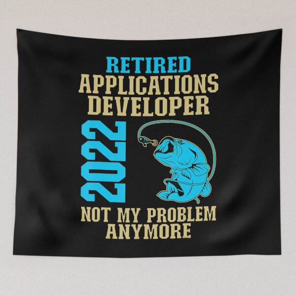 Item preview, Retired Applications Developer 2022 Fishing Lover Retirement designed and sold by SyiKey.