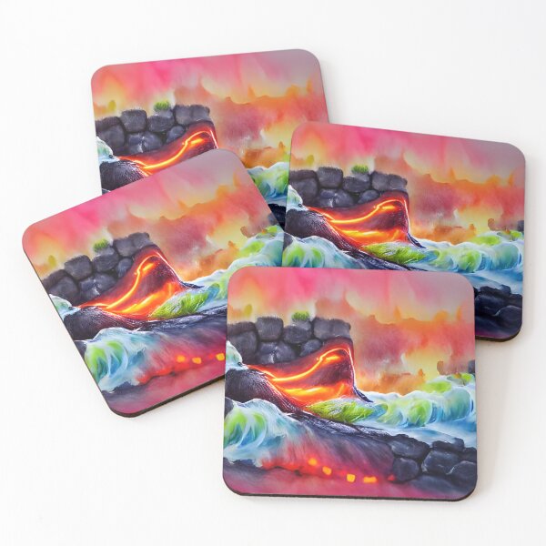 Item preview, AI Generated Art, Lava Tidal Wave 2 designed and sold by ACC .