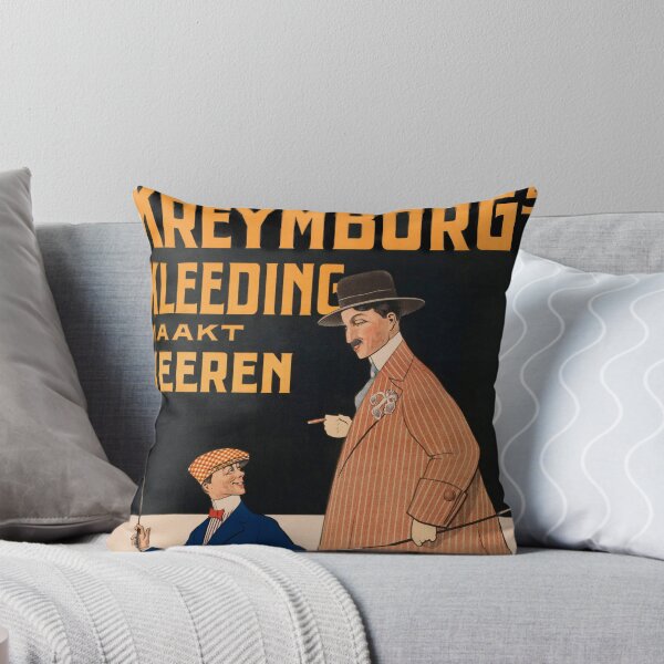 Item preview, KREYMBORG'S KLEEDING MAAKT HEEREN 1905 Vintage Dutch Clothing Advertisement Poster  designed and sold by retroposters.