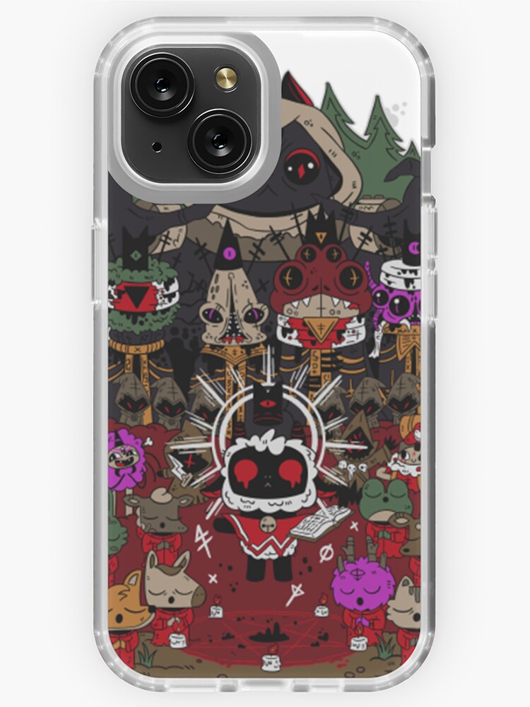 cult of the lamb with logo | iPhone Case