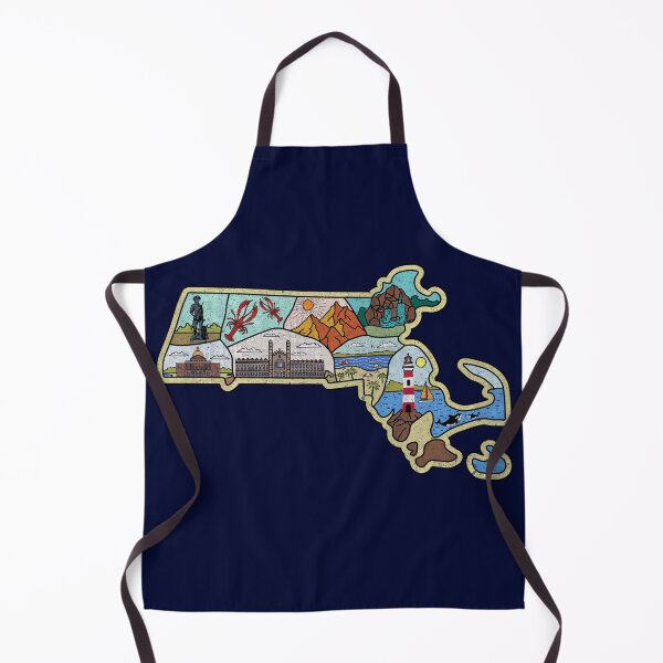 Item preview, Vintage Massachusetts Map - Cape Cod Salem Mount Greylock Souvenir designed and sold by merchzy.