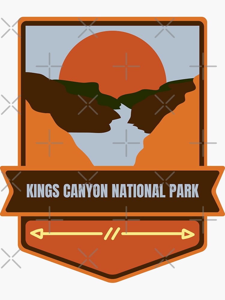 Kings Canyon National Park Sticker For Sale By Retrotravelart Redbubble 7255