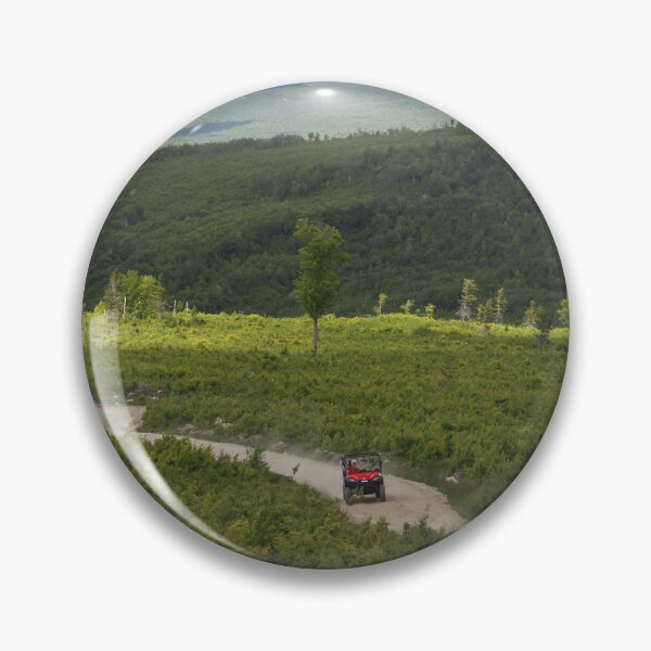 Item preview, Red sxs cruisin' trails of NH against a beautiful landscape designed and sold by Katherine Rose.