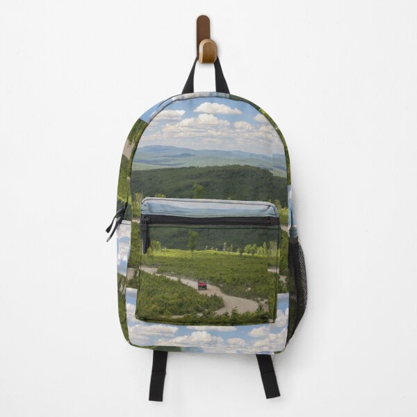 Item preview, Red sxs cruisin' trails of NH against a beautiful landscape designed and sold by Katherine Rose.