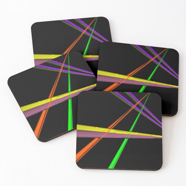 Item preview, Chalk lines burst of color on black background designed and sold by virtualedu.