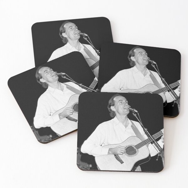 Item preview, James Taylor - BW Photograph designed and sold by ConcertImages.