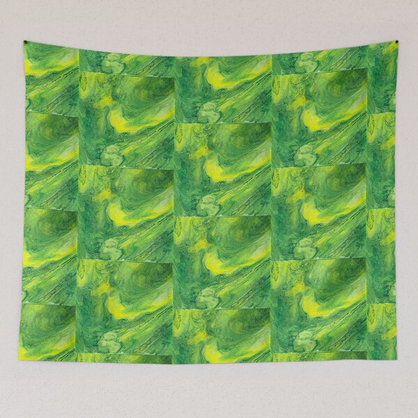 Item preview, swirls of yellow & green  designed and sold by abby cartwright.