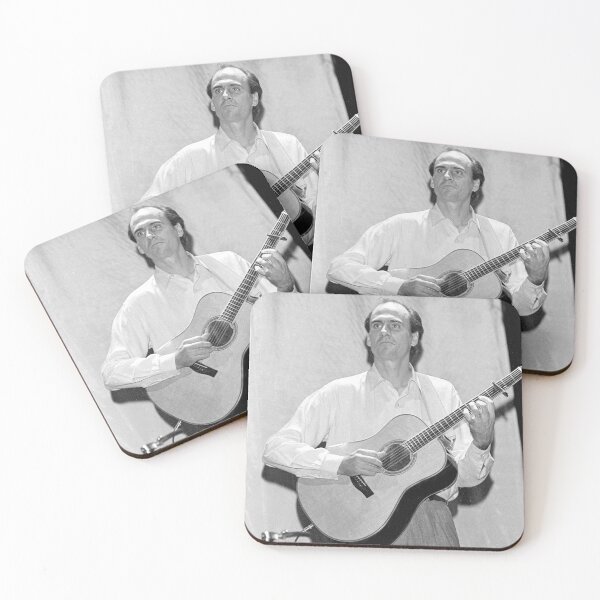 Item preview, James Taylor - BW Photograph designed and sold by ConcertImages.