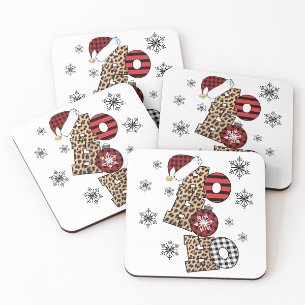 Item preview, Western Christmas - HO HO HO - Leopard and Buffalo Print designed and sold by handsoftime2020.