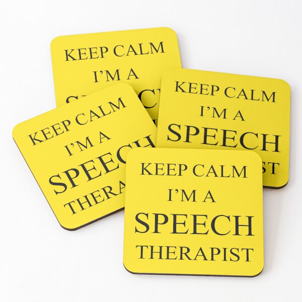 Item preview, Mantenga la calma Soy un terapeuta del habla designed and sold by UniqueDesignHub.