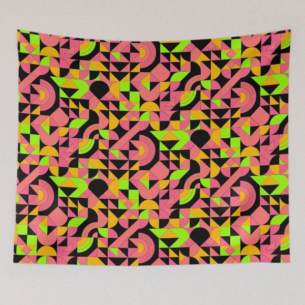 Item preview, geometric colorful patterns conceptual Art - Abstract Neo Geo graphic design designed and sold by Design Repo.