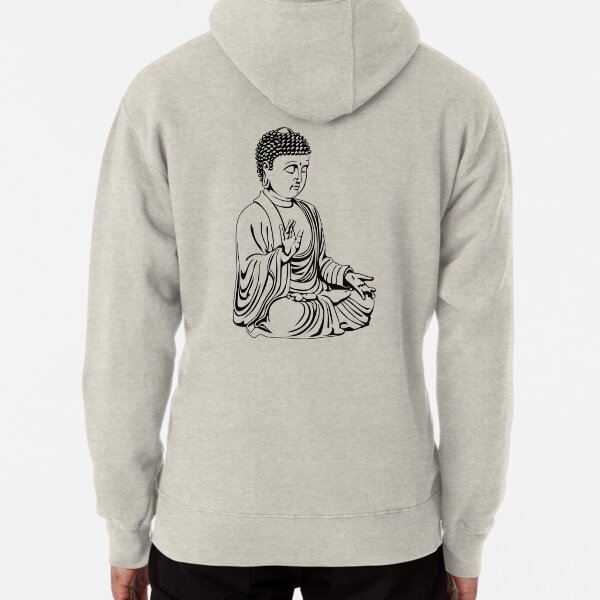 Praying Buddha for light hoodies Pullover Hoodie