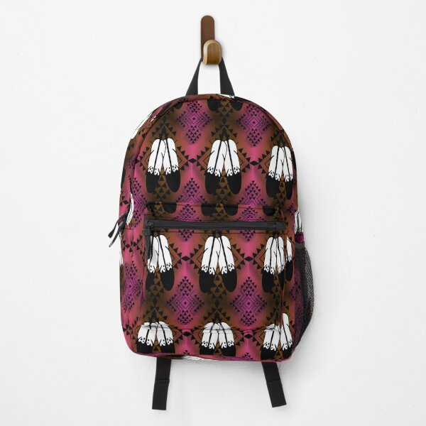 Item preview, Pink / Brown Gradient / Black Double Feather Native Print designed and sold by JMWCD.