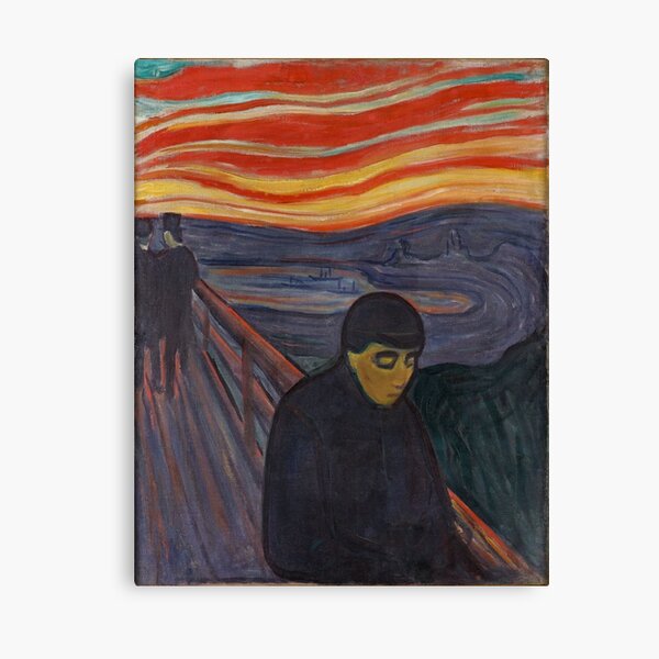 Despair (1892) by Edvard Munch 16x20 Framed Poster store