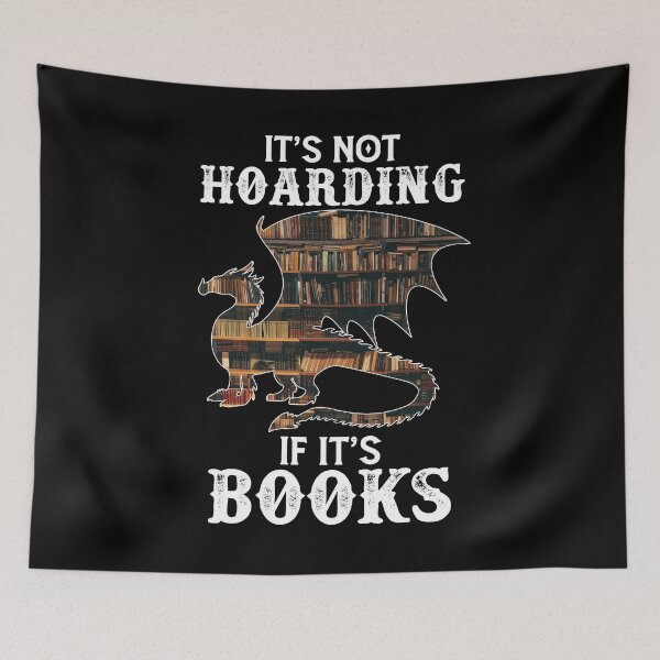 Item preview, It's not hoarding if it's books funny books lover cactus cute humor designed and sold by elizabethdawnn.