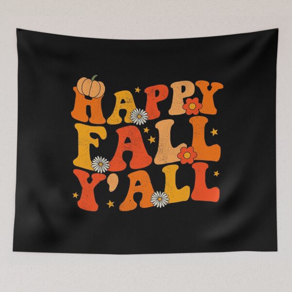 Item preview, Happy Fall Yall Groovy Fall Autumn And Halloween designed and sold by JokeGysen.