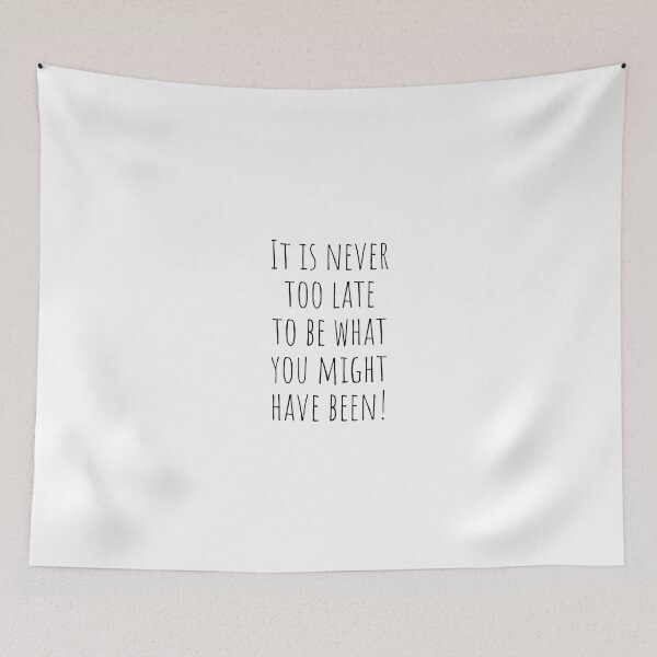 Item preview, It is never too late (encouraging quotes) designed and sold by Minimalist Quotes and Sayings.