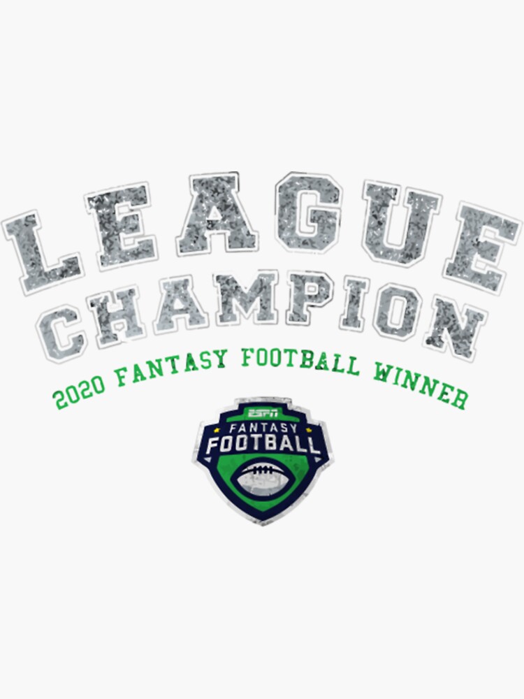 "ESPN Fantasy Football League Champion V1 1767" Sticker for Sale by