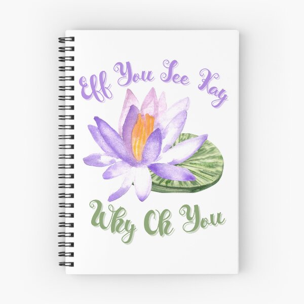 Item preview, Girly Eff You See Kay Why Oh You - Watercolor Lotus F*ck You designed and sold by LovenLaughter.