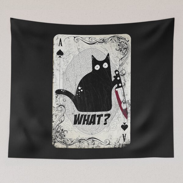 Item preview, Cat What Murderous Black Cat Ace Card Halloween Costume Premium  designed and sold by DIANASANROMAN.
