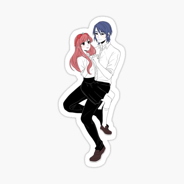 Pink & Blue Sticker