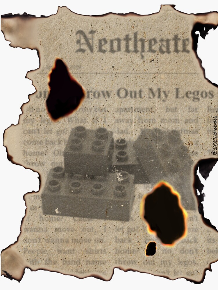 "AJR "Don't Throw Out My Legos" Collage" Sticker for Sale by