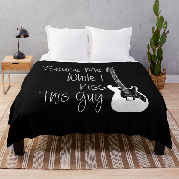 Item preview, 'Scuse Me While I Kiss This Guy Funny Lyrics designed and sold by PunnyLyrics.