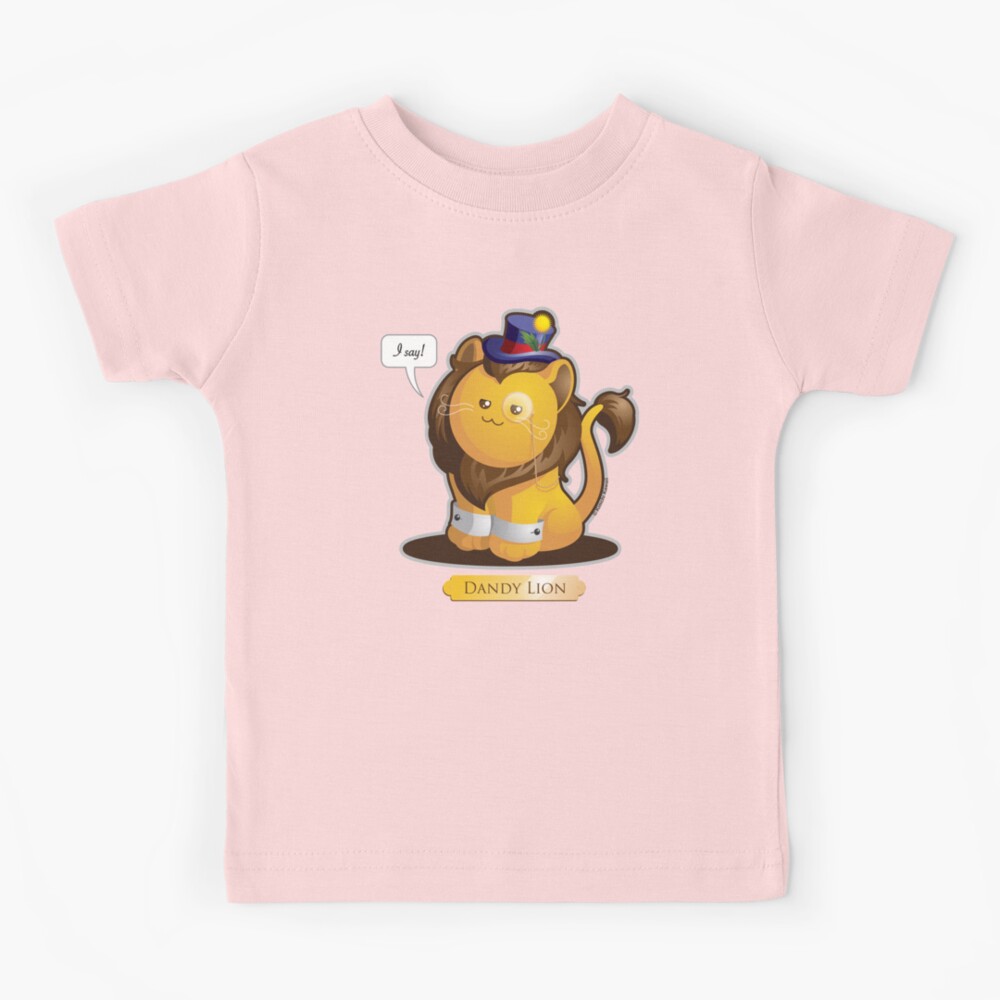 Kawaii Dandy Lion Pun Kids T-Shirt for Sale by kimchikawaii