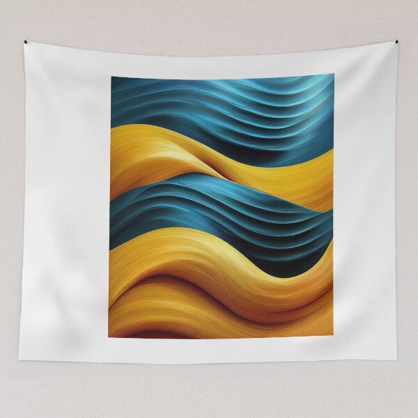 Item preview, Patterns in Teal and Yellow - Created by A.I. designed and sold by Created-by-AI.