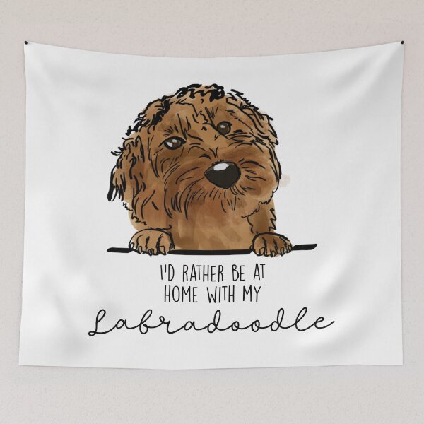 Item preview, I’d rather be at home with my Labradoodle designed and sold by Little Fuzz Shop.