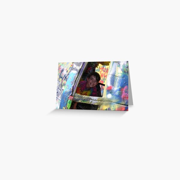 Graffiti Boy Greeting Card