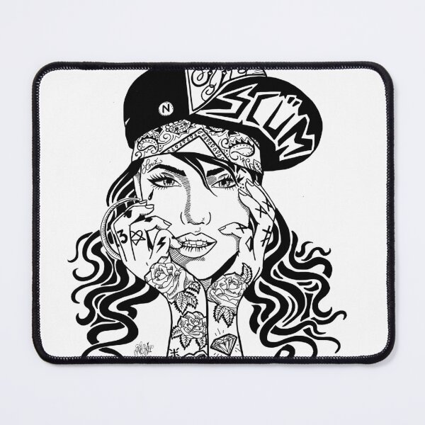 Item preview, Tattooed Girl with Scum Cap designed and sold by Kingrocker.