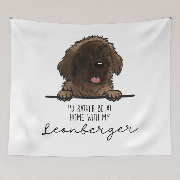 Item preview, I’d rather be at home with my Leonberger  designed and sold by Little Fuzz Shop.
