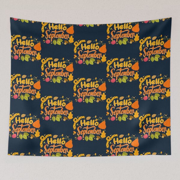 Item preview, Welcome September Hello September Welcome Autumn   designed and sold by wingedpupa.
