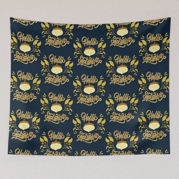 Item preview, Welcome September Hello September Welcome Autumn             designed and sold by wingedpupa.