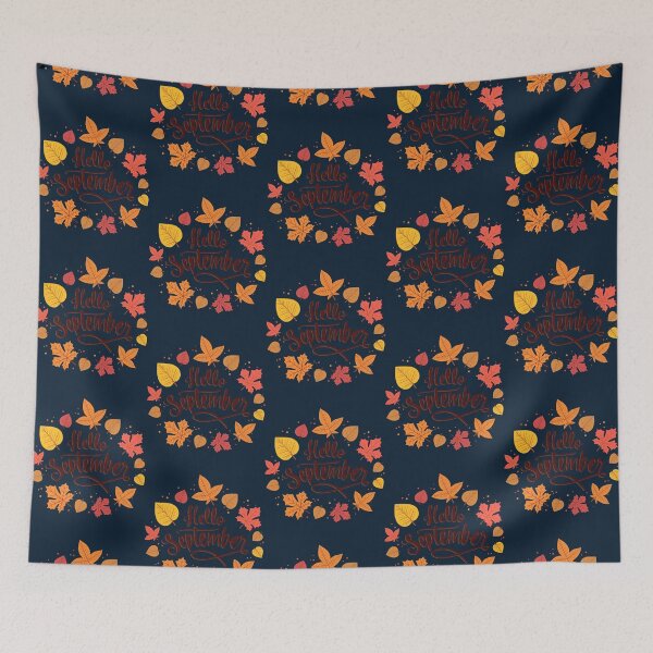 Item preview, Welcome September Hello September Welcome Autumn                     designed and sold by wingedpupa.