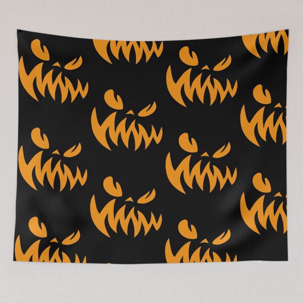 Item preview, Scary pumpkin face designed and sold by reka88.