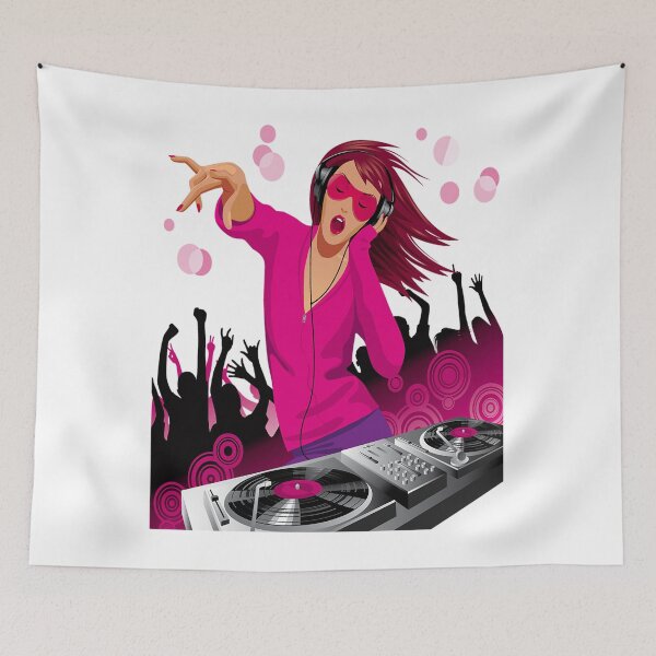 Item preview, dj girl ,music lovers designed and sold by itisShop.
