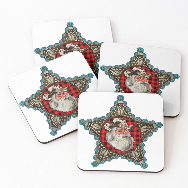Item preview, Western Santa In Cowboy Hat designed and sold by handsoftime2020.