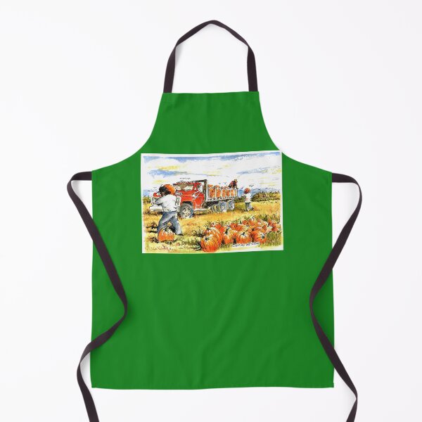 Item preview, Harvesting Pumpkins In The Fall - Watercolor And Ink By Don Sylvester designed and sold by DonSylvester.