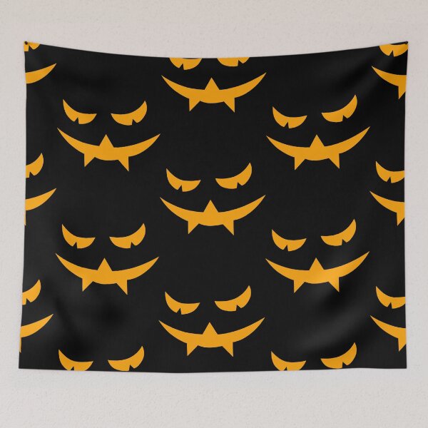 Item preview, Scary pumpkin face designed and sold by reka88.