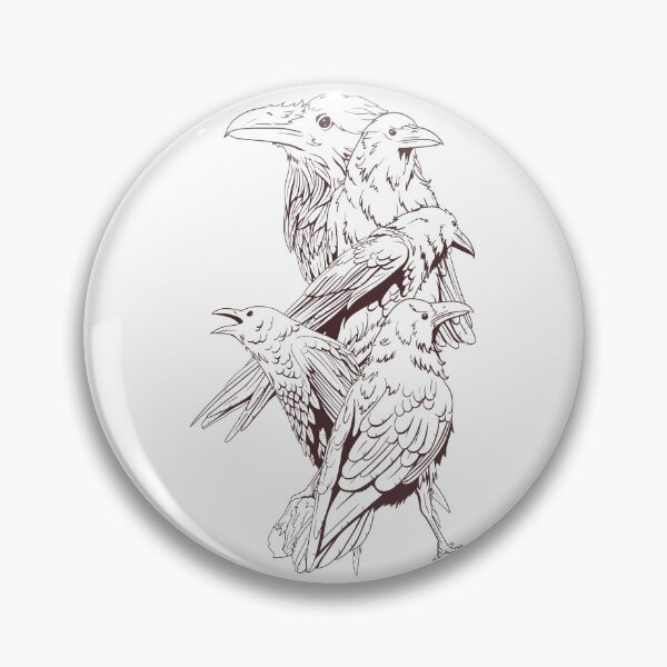 Item preview, The Crows (b&w) designed and sold by JoPhrasier.