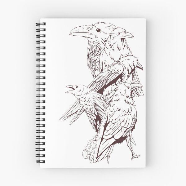 Item preview, The Crows (b&w) designed and sold by JoPhrasier.