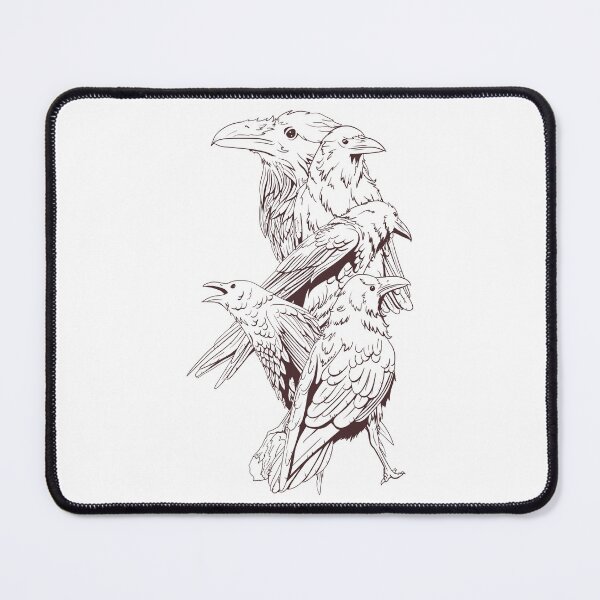 Item preview, The Crows (b&w) designed and sold by JoPhrasier.
