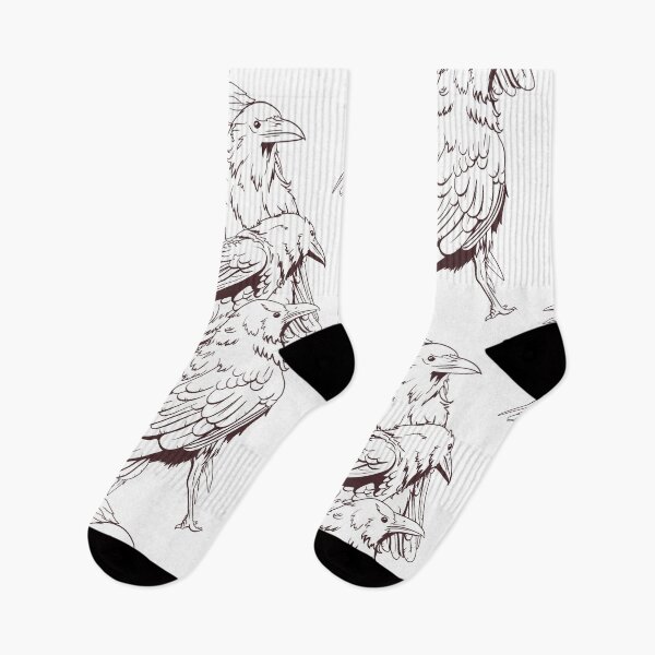 Item preview, The Crows (b&w) designed and sold by JoPhrasier.
