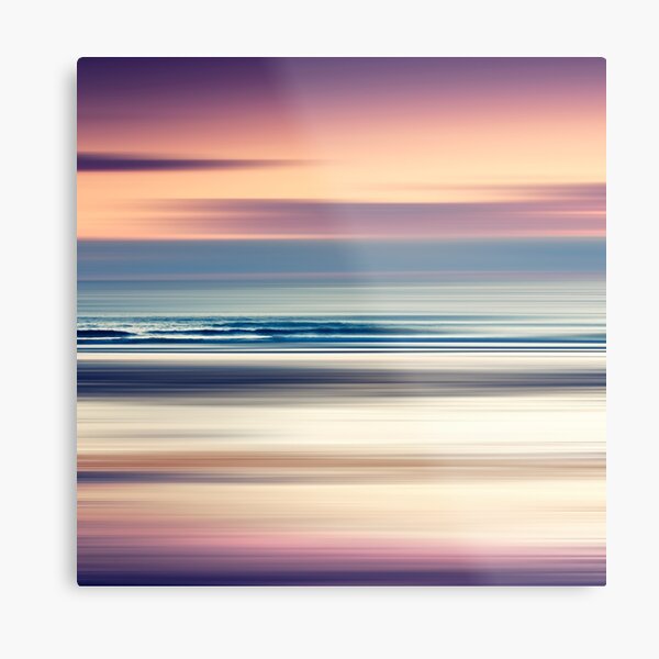 Sharing the Magic - abstract seascape at sunset Metal Print