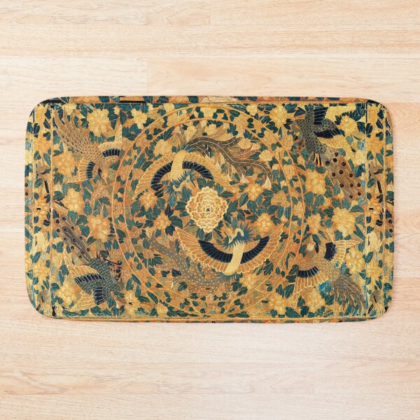 Item preview, FLYING PHOENIXES AROUND LOTUS ,FLOWERS AND LEAVES Antique Chinese Floral designed and sold by BulganLumini.
