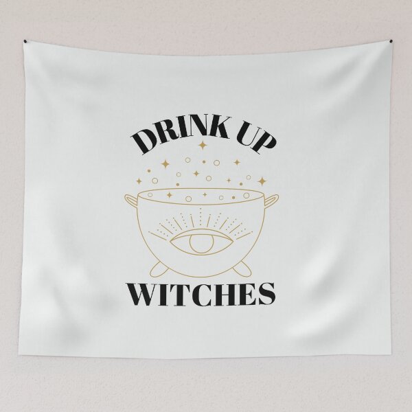 Item preview, Drink Up Witches Funny Halloween designed and sold by ZazzyPumpkin.
