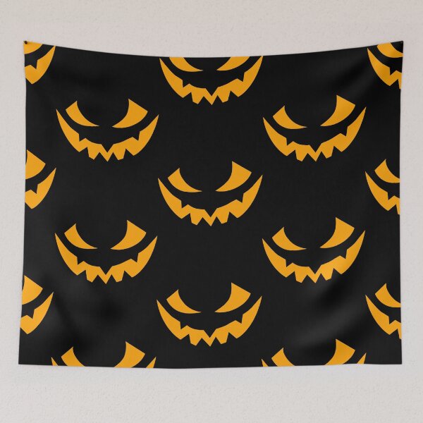 Item preview, Scary pumpkin face designed and sold by reka88.