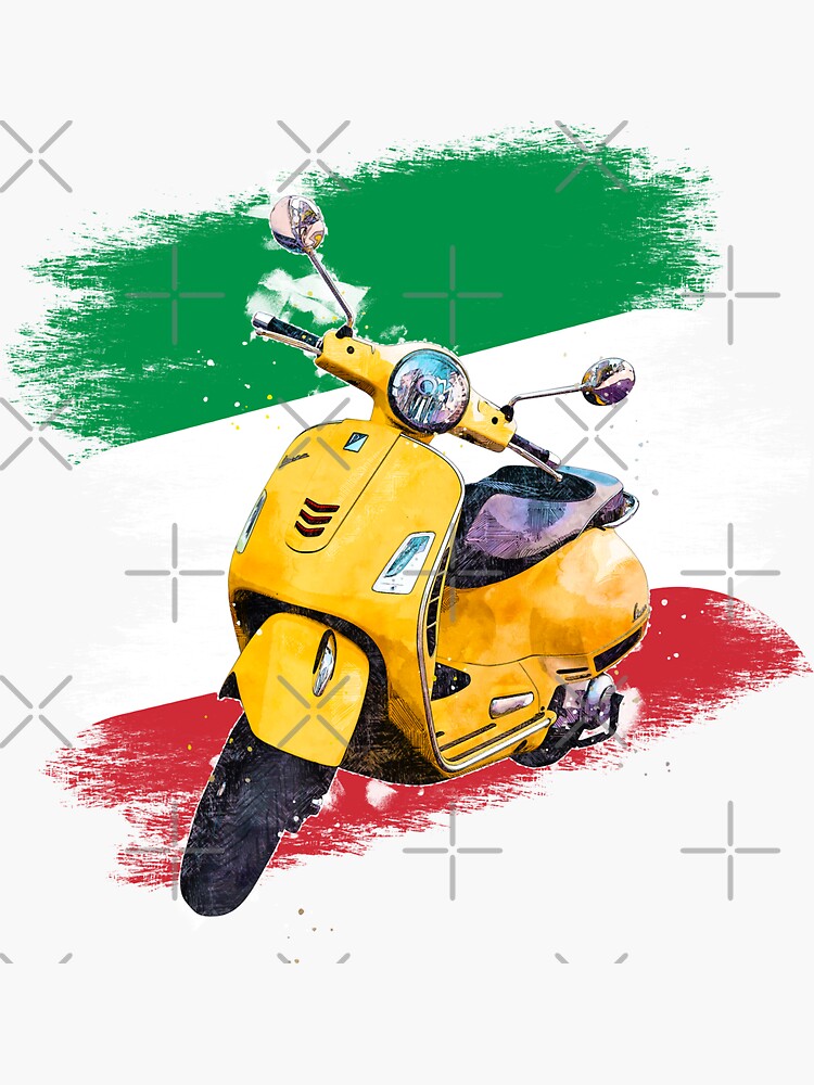 Vespa Sticker For Sale By M Visuals Redbubble